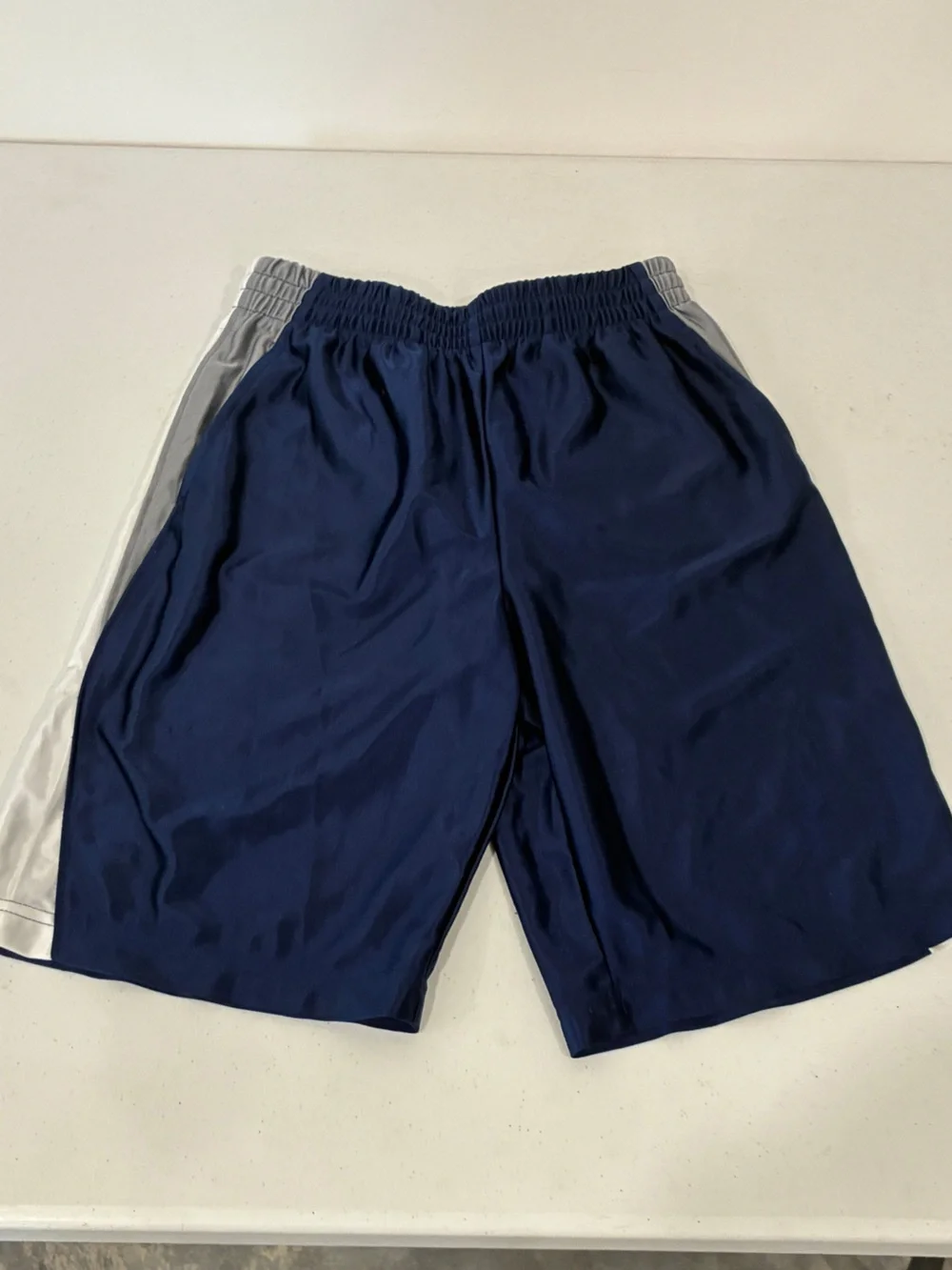 Boys Xersion Navy Blue & Gray Athletic Basketball Shorts | Size M (10/12)
